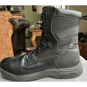 Free Soldier Combat Desert Military Boots Men’s Size 12 Black Waterproof ACC0030